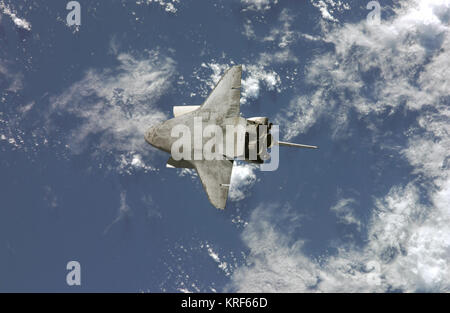 Atlantis underside STS-117 Stock Photo