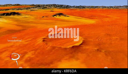 Roter Kamm crater x2 Stock Photo