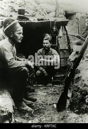 Russian soldiers on the eastern front, Russia, WW1 Stock Photo - Alamy