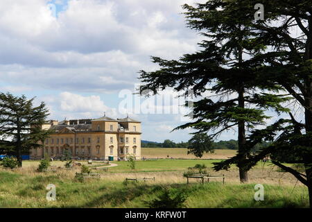 General view of Croome Court, near Besford, Worcestershire. The house was designed by Capability Brown, with interiors by Robert Adam. Stock Photo