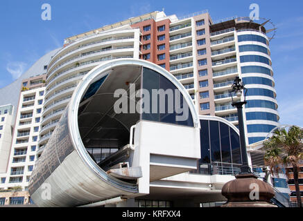 Abandoned Monorail Station Stock Photo