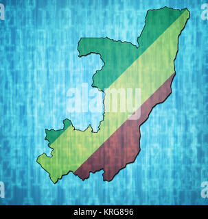 republic of congo territory with flag Stock Photo - Alamy