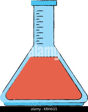 Lab flask isolated Stock Vector