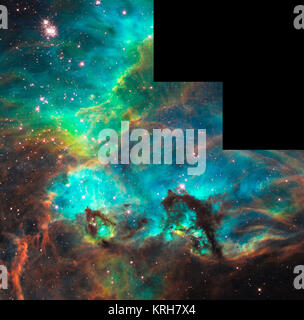 Star Cluster NGC 2074 in the Large Magellanic Cloud. A small portion of ...