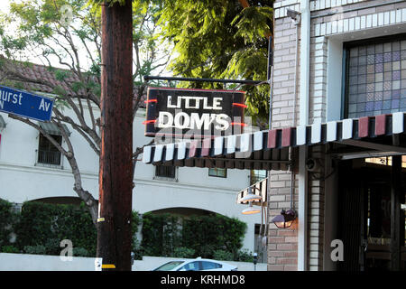 "Little Dom's" Italian restaurant on Hillhurst Avenue in the Los Feliz