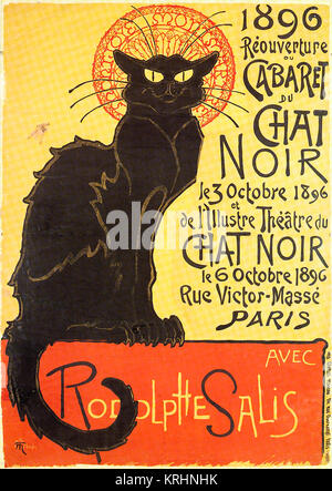 Cabaret du Chat Noir - Black Cat Cabaret Stock Photo