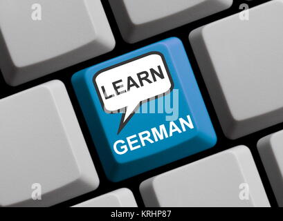learn german online Stock Photo