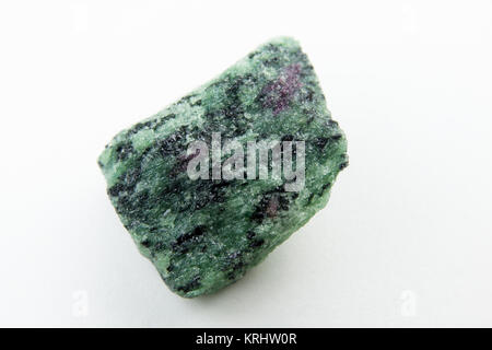macro photo of ruby in zoisite Stock Photo