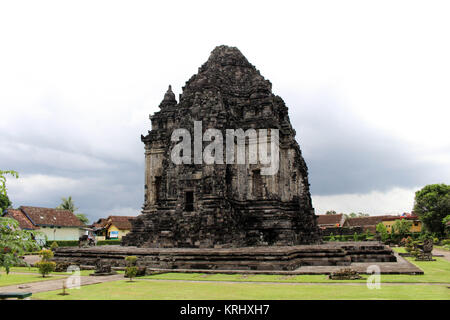 Jogjakarta in Indonesia has dozens temples (beside the popular Borobudur and Prambanan). This one is Candi Kalasan Temple. Pic was taken in November,  Stock Photo