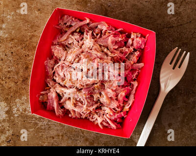 rustic american pulled pork Stock Photo
