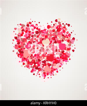 Happy Valentines day greeting card Stock Photo