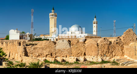 Ksar Hadada in in southeastern Tunisia. Star Wars: Episode I - The Phantom Menace was filmed here. Stock Photo