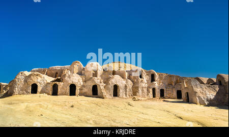 Ksar Hallouf, a fortified village in the Medenine Governorate, Southern Tunisia. Africa Stock Photo