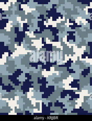 Seamless digital fashion camouflage pattern, vector background Stock ...