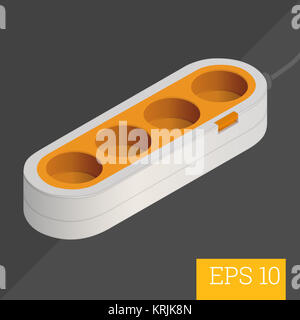 electric socket isometric vector illustration Stock Photo