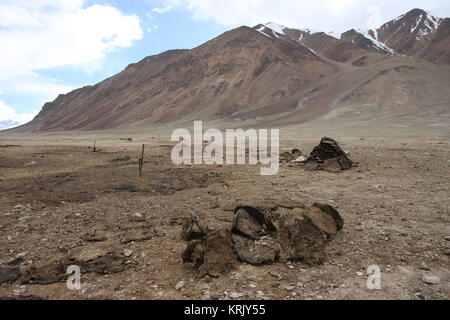 Pamir region Russian Federation Central Asia mountain landscapes Stock Photo