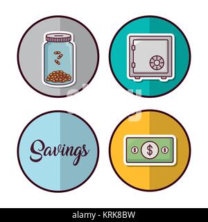Money savings design Stock Vector