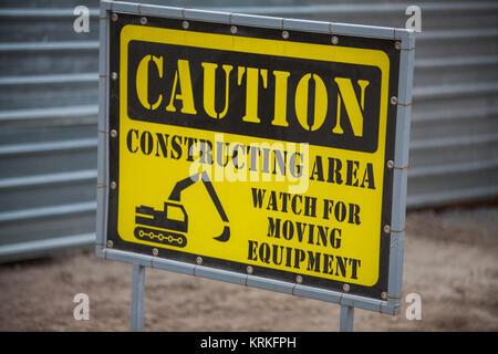 Construction site forbidden access Stock Photo
