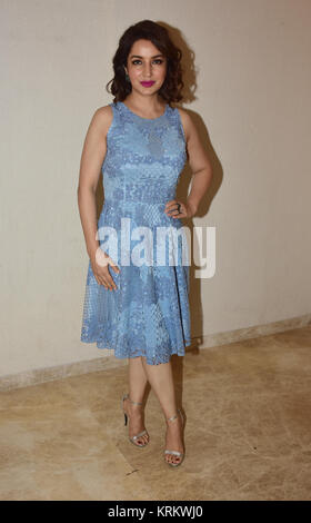 Mumbai, India. 19th Dec, 2017. Indian film actress Tisca Chopra present for the press conference of her short film 'Churri' screening at The View in Mumbai. Credit: Azhar Khan/ Pacific Press/Alamy Live News Stock Photo