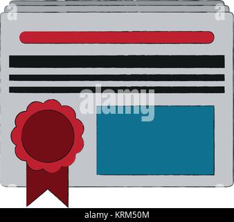 Diploma education certification Stock Vector