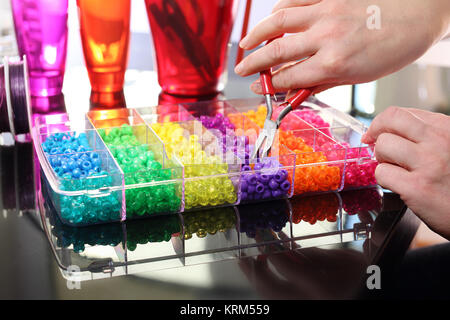 colorful beads Stock Photo