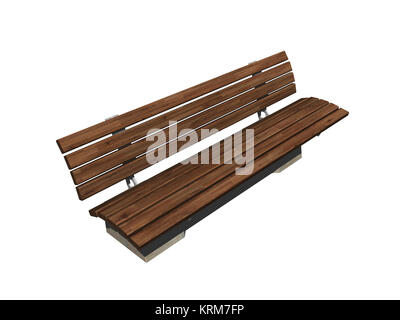 exempted park bench Stock Photo