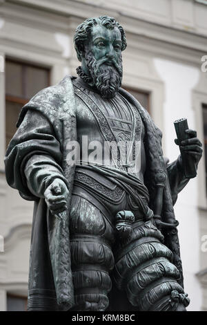 monument of johann jakob fugger in augsburg Stock Photo