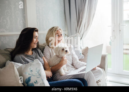 Catching Up with Distant Family Stock Photo
