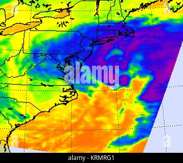 NASA Gets an Infrared Look into the Atlantic Nor'easter (8164874743) Stock Photo