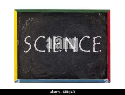 science written on slate board Stock Photo - Alamy