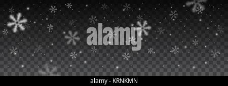 snowflakes in different shapes background. Stock Vector