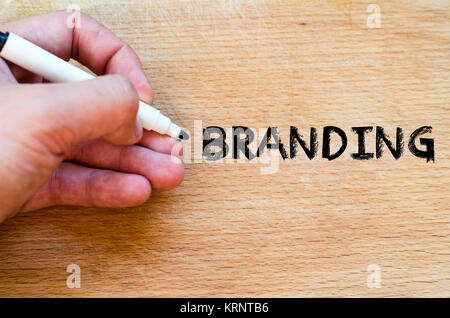 Branding text concept Stock Photo