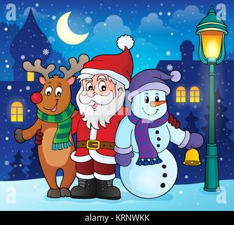 Christmas characters theme image 2 Stock Photo