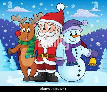 Christmas characters theme image 4 Stock Photo