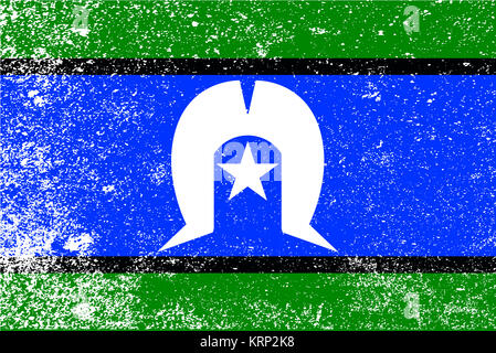 Torres Strait Islander Grunge Flag Stock Photo