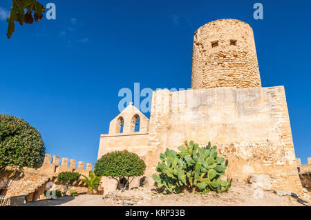 the castell de capdepera in mallorca Stock Photo