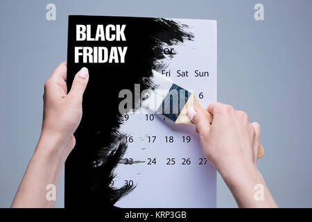 Black Friday sale - holiday shopping concept Stock Photo