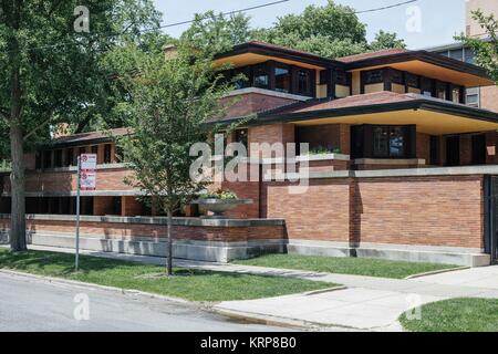 Frederick C. Robie House by Frank lloyd Wright Stock Photo