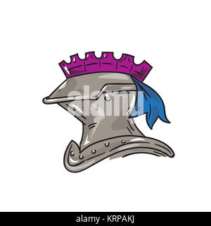 Knight Helmet Drawing Stock Photo