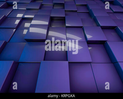 Cube abstract background. 3D rendering Stock Photo