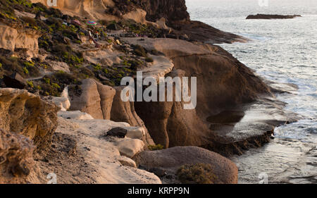Cliffs eroded by an ocean Stock Photo