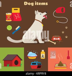 https://l450v.alamy.com/450v/krpry8/dog-care-object-set-items-and-stuff-vector-cartoon-illustration-food-krpry8.jpg