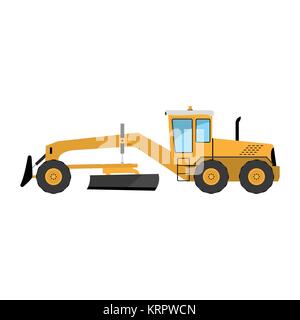 Grader on a white background Stock Vector