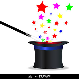 https://l450v.alamy.com/450v/krpwwj/magic-hat-and-wand-krpwwj.jpg