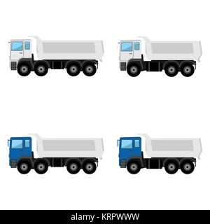 Tippers on a white background Stock Vector