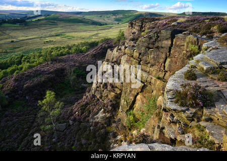 Millstone Edge in evening light Stock Photo