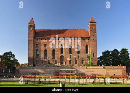 Gniew Castle, one of the most recognizable landmarks in Pomerania, Poland. Stock Photo