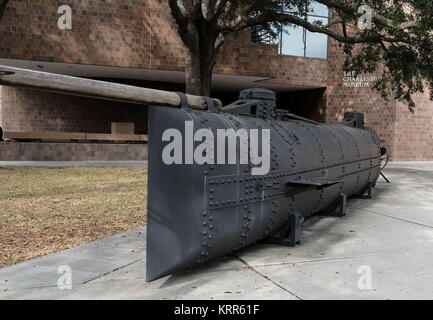Replica of American Civil War Submarine Hunley Stock Photo