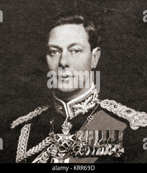 George VI, 1895 – 1952.  King of the United Kingdom and the Dominions of the British Commonwealth.  From Forty Wonderful Years, published 1938. Stock Photo