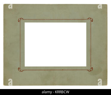 Vintage picture frame - Isolated (clipping path) Stock Photo